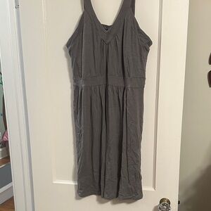 Old Navy Gray V-Neck Midi Dress USXL